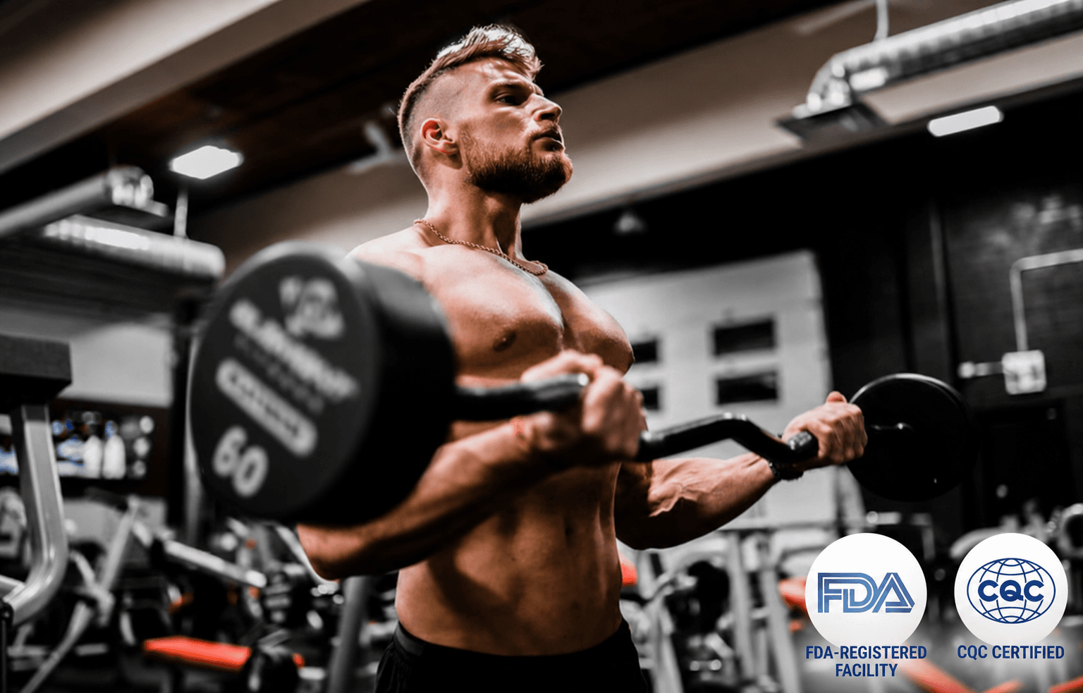 Athlete training with Altavora supplements